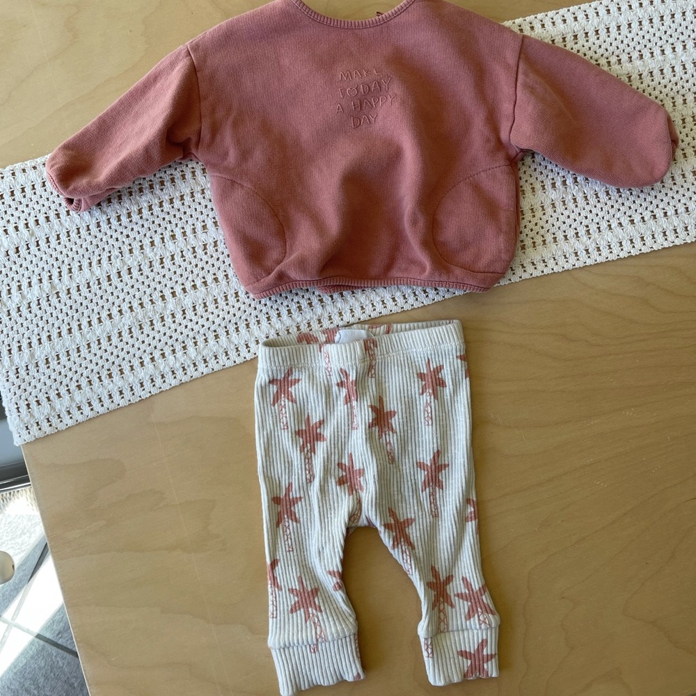 zara hoodie and matching leggings